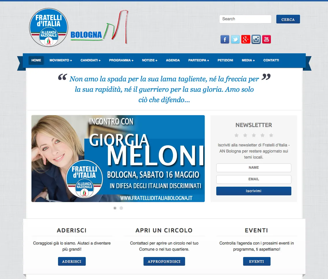 fratelli d'italia bologna sito web ufficiale